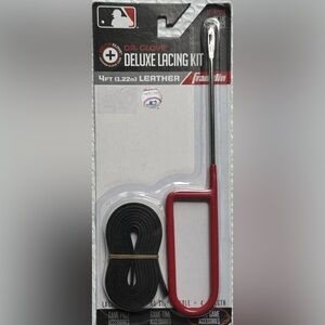 NEW BASEBALL GLOVE RELACING KIT INCLUDES NEEDLE & RAWHIDE LEATHER LACE 4FT DIY